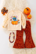 Fall Character Sweatshirt with Sequined Pants
