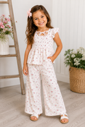 Smocked Floral Set