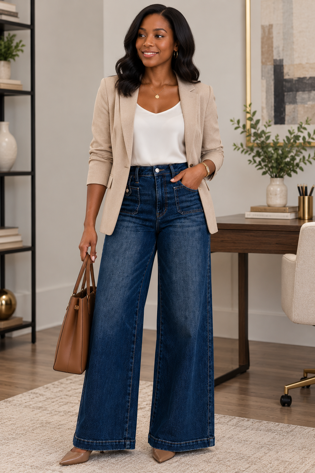 Judy Blue High Waisted "Lux" Retro Wide w/ Front Tab Closure